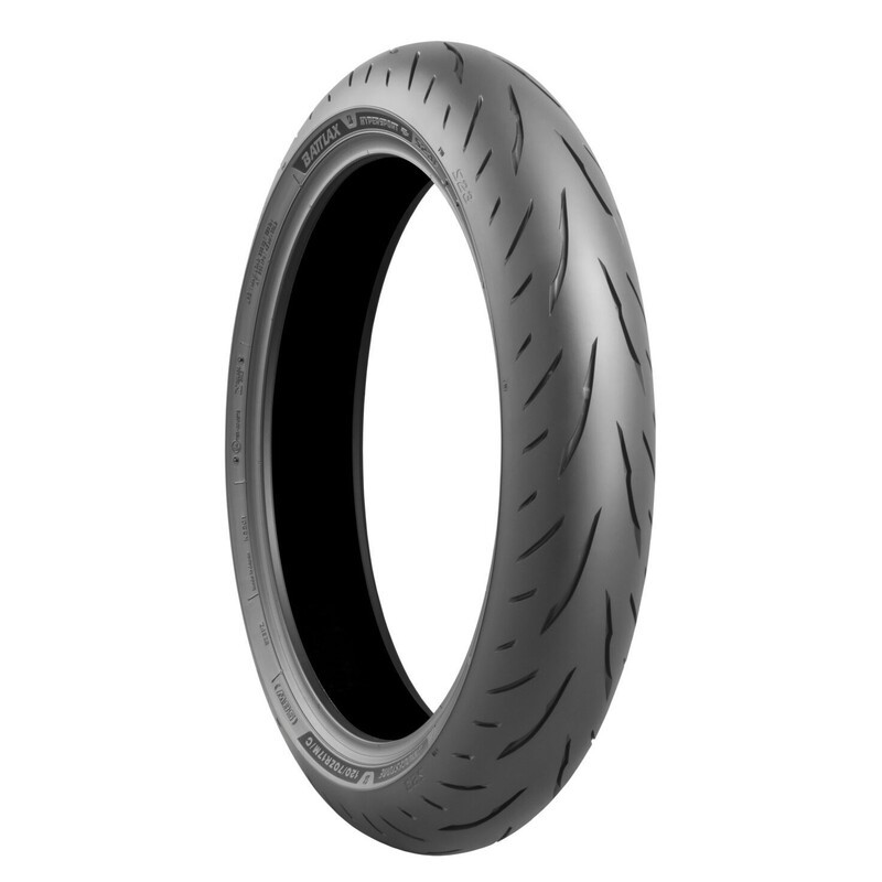 Pneu avant Bridgestone Battlax S23 pour sorties moto sportives et circuit