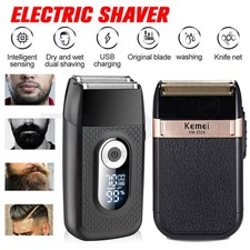 Electric Foil Shaver Reciprocating Cordless Razor Hair Clipper Beard Trimmer USB