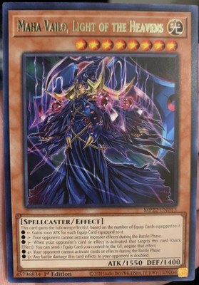 Yugioh! - Maha Vailo, Light of the Heavens - MP22-EN013  - Rare - 1st Ed. - NM/M