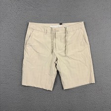 Hang Ten Hybrid Shorts Mens Size 36 Beige Drawstring Surfer Swim Casual Beach
