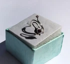 Vintage Handmade Sizeable Silver Wire Ring with 2x Pink Cubic Zirconia 0.55 g
