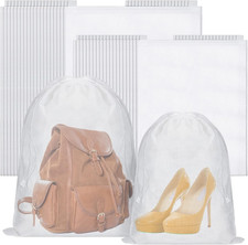 40 Pcs Dust Bags Drawstring Dust Proof Purse Storage Bag, 2 Size Non Woven Breat