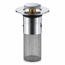 Bathroom Sink Plug Stopper Pop up Sink Drain Strainer with Filter Basket