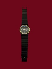Vintage Men's Concord Mariner SG Watch black with 18K bezel and accents,   Read