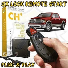 2009-2012 DODGE RAM 1500 PLUG & PLAY REMOTE START ADD ON EASY FT-CH4-DC CH4