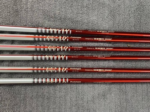 Tige Graphite Graphite Design TOUR AD 75 Lot De 5 Tiges En Carbone Graphite Design Tour AD 75 R - Pour Fers De Golf - Occasion Iron Shaft Specs