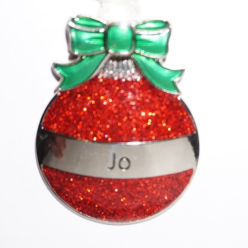 Ganz Metal Christmas Ornament Ball Red Personalized Pick Name Collectible NWT JB - Picture 49 of 72