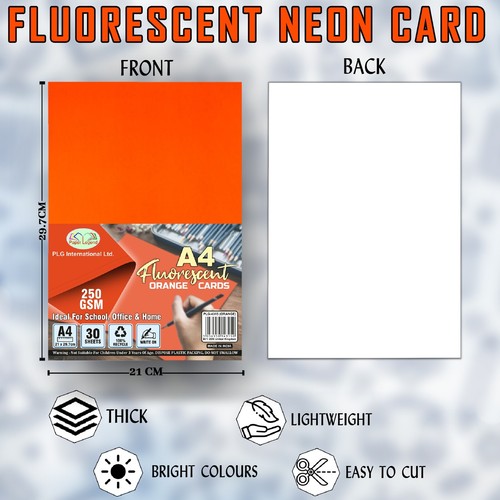 [Pack of 5] Neon Document Wallets/Subject Dividers/9" Paper Plates/Unruled Cards - Picture 222 of 251