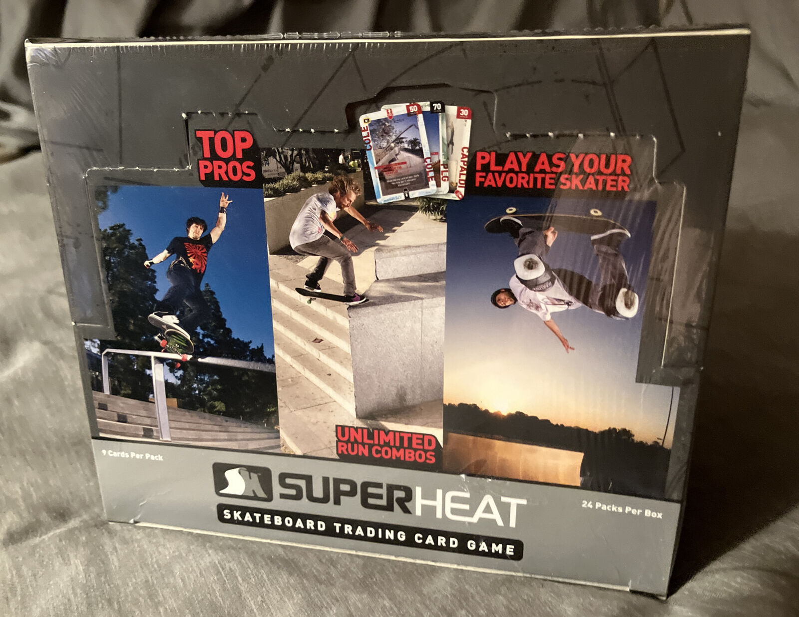 Super Heat Skateboard Trading Card Game SEALED BOX (24) Throw Down Booster Packs