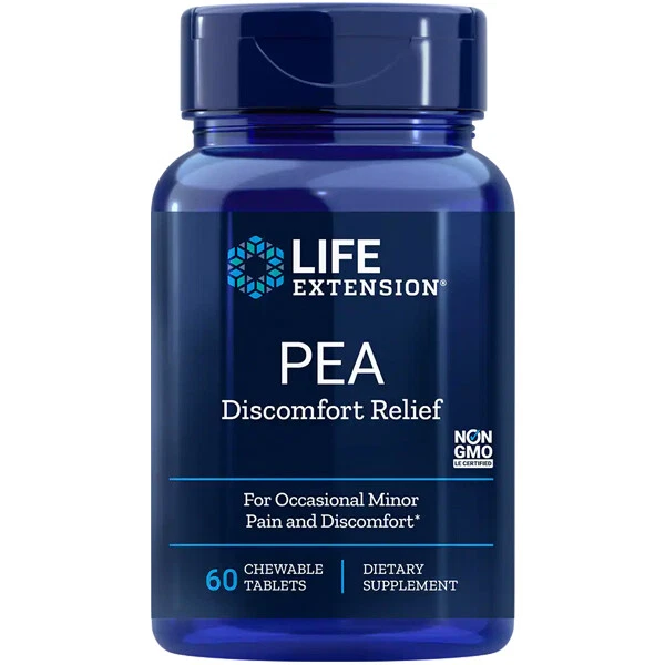 Palmitoylethanolamide (PEA) 600mg 60 Chewables Life Extension 