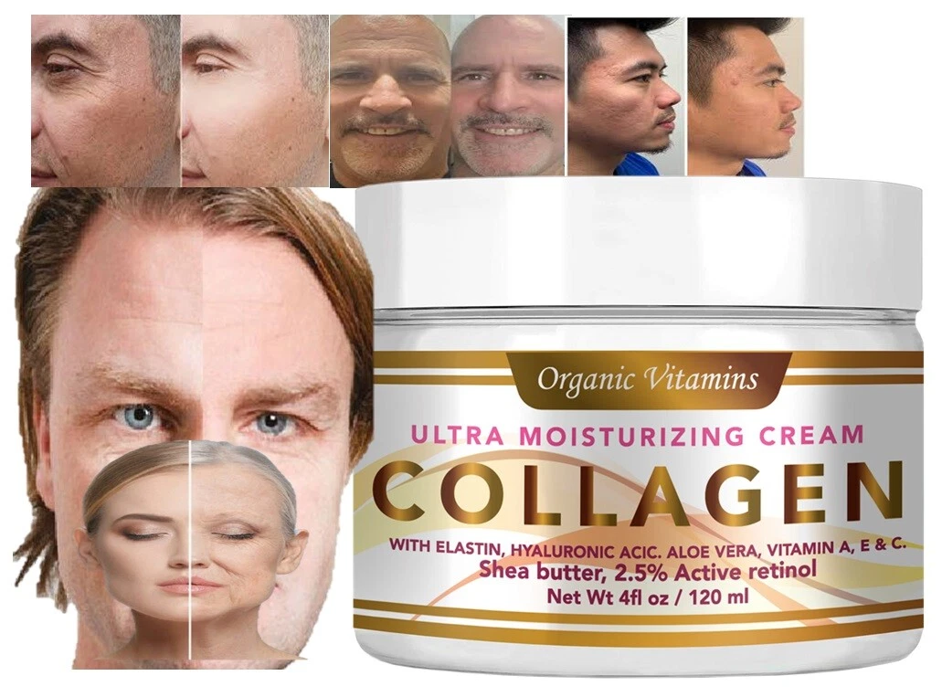 Anti-Wrinkle Cream with Collagen, Hyaluronic Acid, Vitamin E - 4 oz C & A