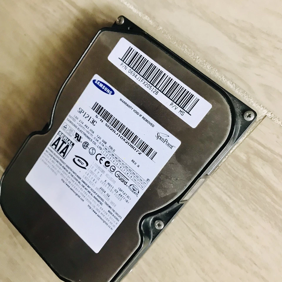 Samsung SP1213C HDD 120GB 3.5" SATA Desktop Hard Drive, Not used Much. - Image 4 of 4