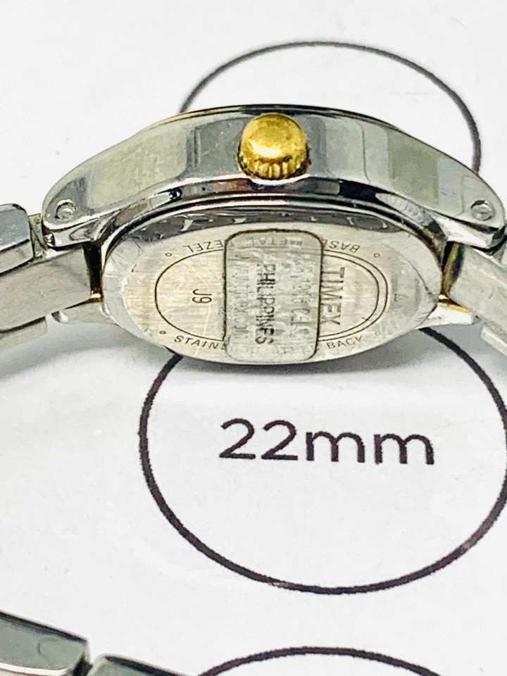 Timex J9 复古女士金色/银色/黑色表盘手链手表全新电池! — 第 4/4 张图片