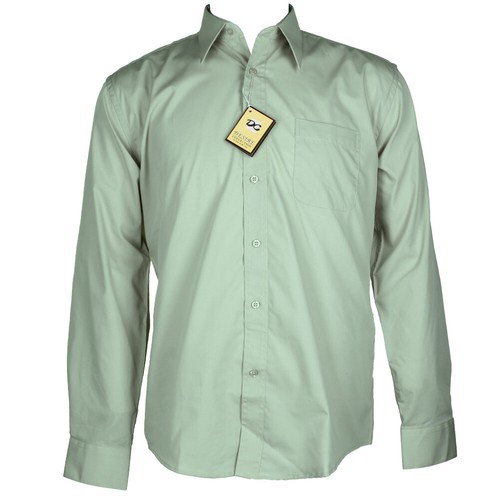 Men's Dress Shirt Long Sleeve Classic Fit Front Pocket Button Up Dress Shirt - Picture 23 of 130