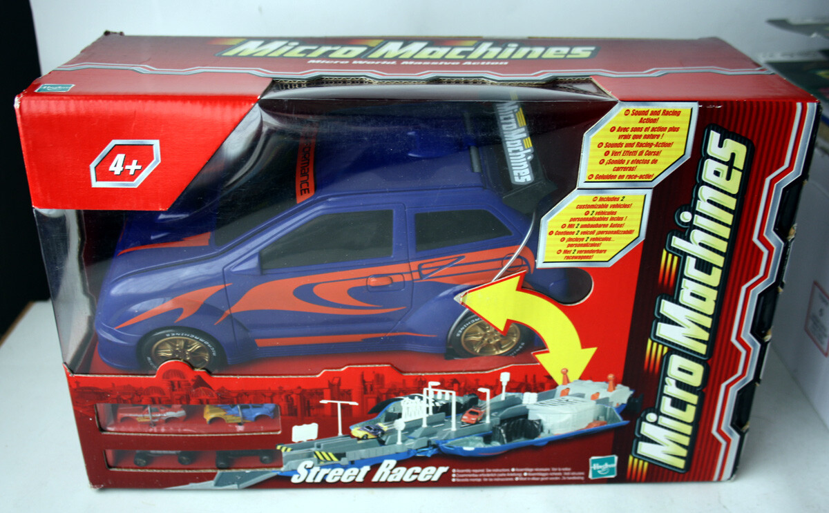 RARE 2003 MICRO MACHINES STREET RACER TRICKED OUT TRACKWAY PLAYSET