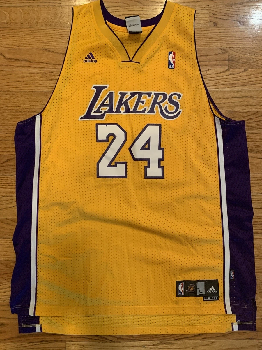 Kobe Bryant Los Angeles Lakers Adidas Swingman Gold Jersey size XL vintage  NWOT