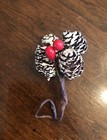 Vintage Christmas Craft Odds And Ends Lot  Of 6 Mini Holly Pine Cones Bow Wreath — photo 4