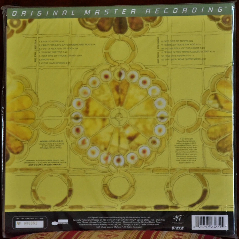 AUDIOPHILE MOBILE FIDELITY MFSL327 Patricia BARBER Cole Porter 180g 2LP #0881 SS - Image 2 of 2