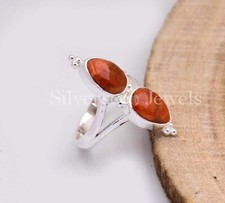 natural Sponge Coral Ring 925 starling Silver, design For woman's