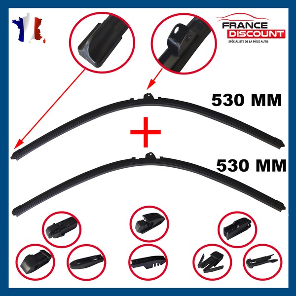 WischbläTter -Wischer Eis Flach Vorne 530+530 MM FüR Audi A4 (8D2, B5)-image