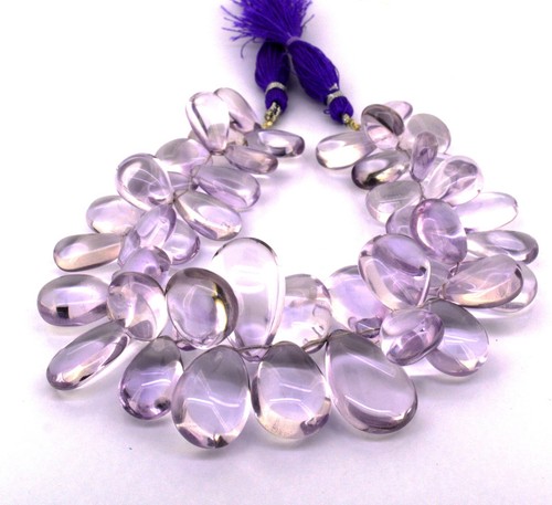 Perles Briolette Jaspe K2 Naturelles - 7 Brins (59 Carats) - Forme Poire Lisse - Pakistan