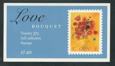 Scott #3898...37 Cent...LOVE...Folded Booklet of 20