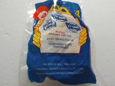 Pluto Soft Figure House of Mouse McDonalds Happy Meal Toy 2001 New In Package
