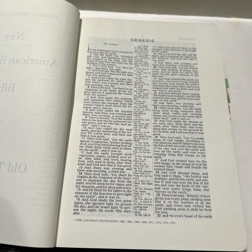 New American Standard Bible Loose Leaf Edition Genuine Leather OOP 1975 Mint! - Picture 7 of 24