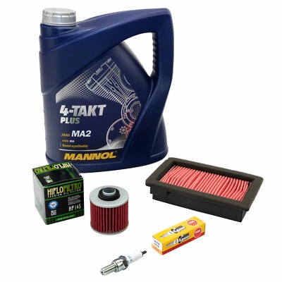 Wartungspaket für Yamaha MT-03 XT 660 Öl 4L + Luftfilter + Ölfilter + Zündkerze
