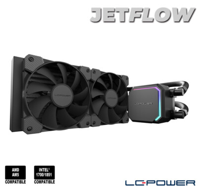 LC-Power - CPU-Wasserkühlung - LC-CC-240-B - JetFlow - 240 Radiator, 2x 120 mm