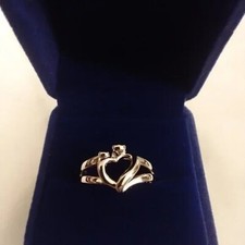 Sterling Silver Mother and Child Ring