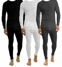Mens Thermal Long Johns Top Bottom Underwear Trouser TShirt Set Full Half Sleeve