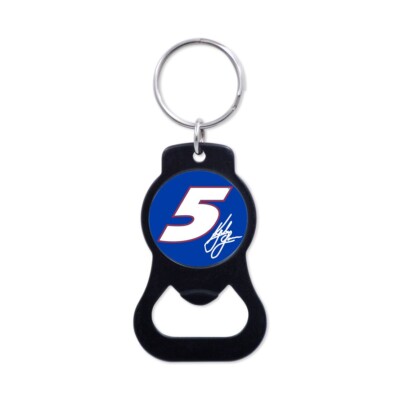 Kyle Larson 2024 Wincraft #5 Metal Bottle Opener Key Ring