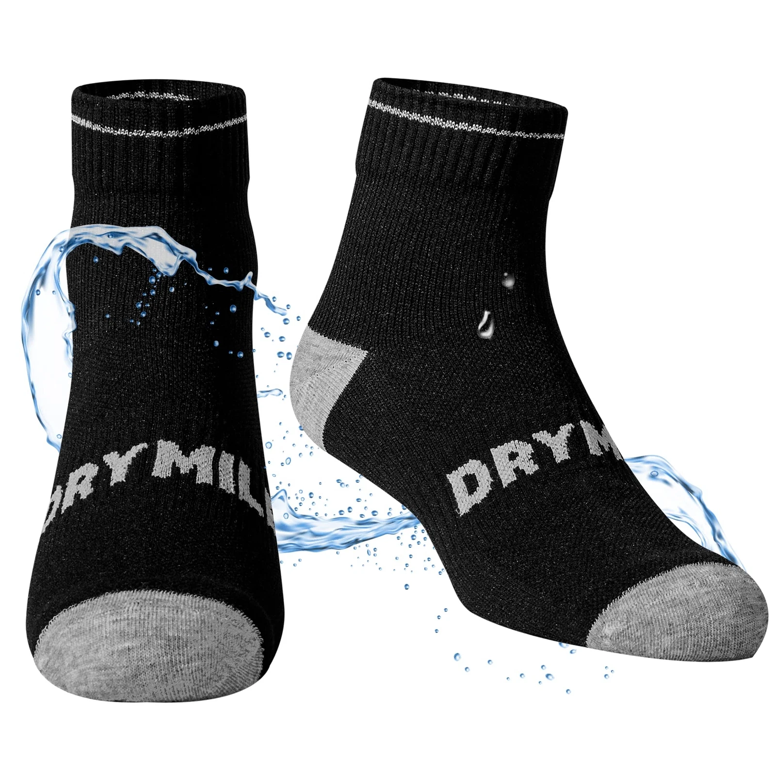 Active Waterproof Socks Breathable Cushioned Running Hiking Winter Waterproof...