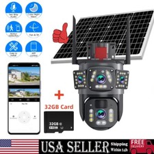 Solar Battery Powered Wireless WiFi Outdoor Pan/Tilt Home Security Camera USA
