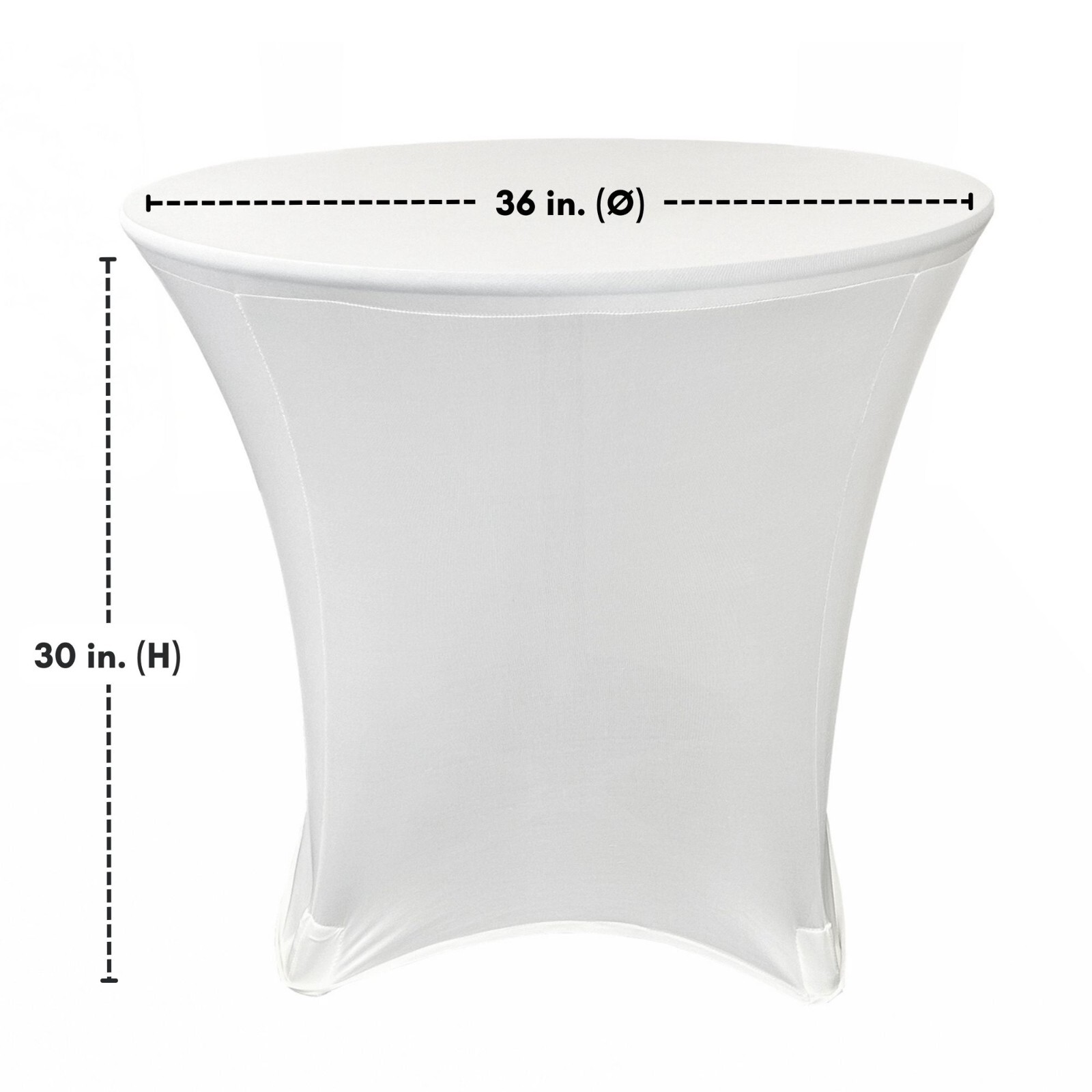 Round Spandex Table Covers, Stretch Tablecloth for Lowboy Cocktail Tables
