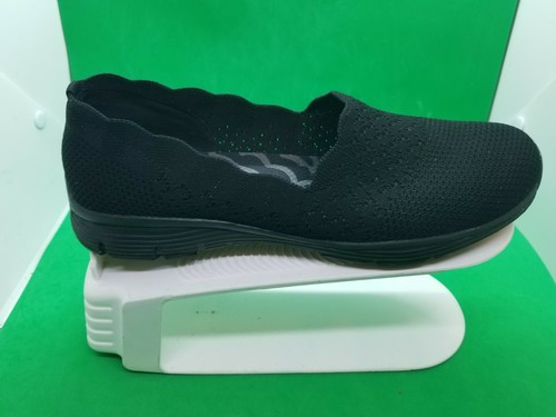 comfortable black work sneakers