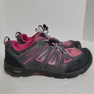 Keen Oakridge Gray Pink Waterproof Hiking Shoes Drawstring 1015187 37 EU 5 US