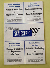 Scalextric carnet entretien voitures piste poignet 4eme edition - 1963 ed France