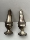 Sterling Silver (2) Salt And Pepper Shakers Early 1900s And Weighted. 4” High — photo 2