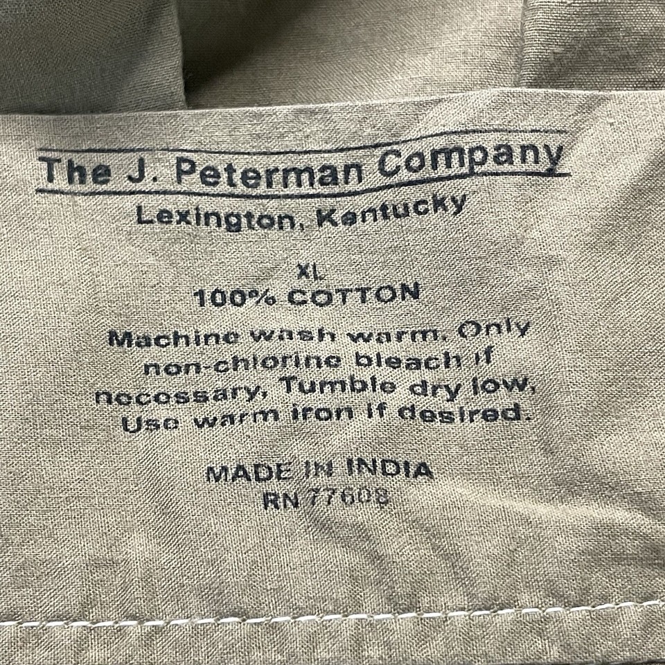 J Peterman Company Cotton Tie Shorts Military UK Skivvies Men Size XL