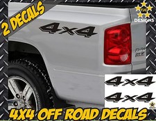 4x4 Decals Matte Black Set Of 2 For Dodge Dakota Ram Stickers 4x4 Decals Matte Black Set Of 2 For Dodge Dakota Ram Stickers