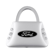 Ford Keychain Keyring - Purse Shape Key Chain with Crystals Bling