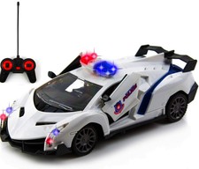 kidirace rc remote control police car