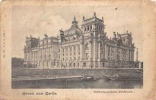 A138 Germany Gruss aus Berlin Reichstagsgebaeude Vorderseite Boats postcard
