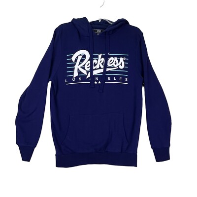 Young & Reckless Los Angeles Mens Small Navy Blue Hoodie