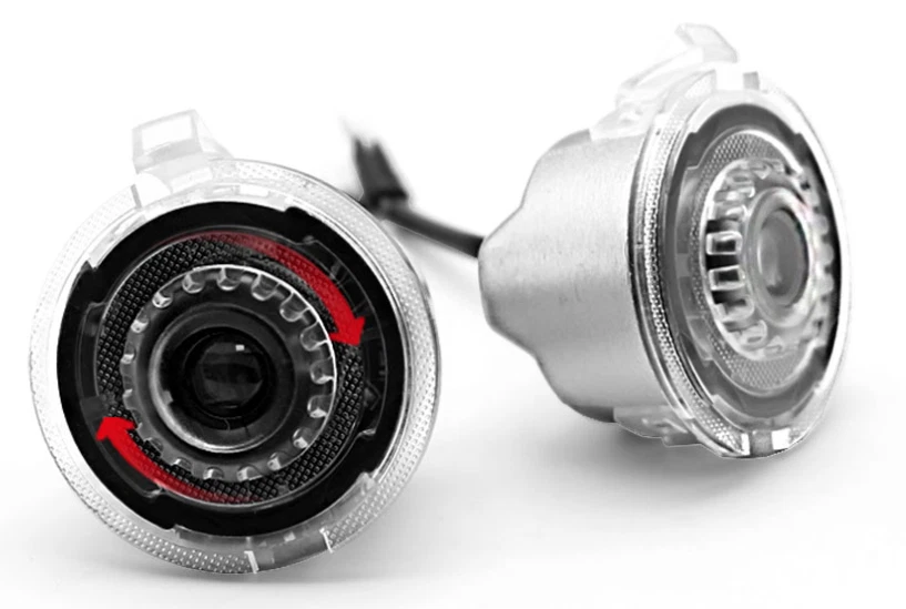 3D Led Side Rearview Mirror Welcome Shadow Lights For Ford EXPLORER 2011-19 - Image 2 of 4