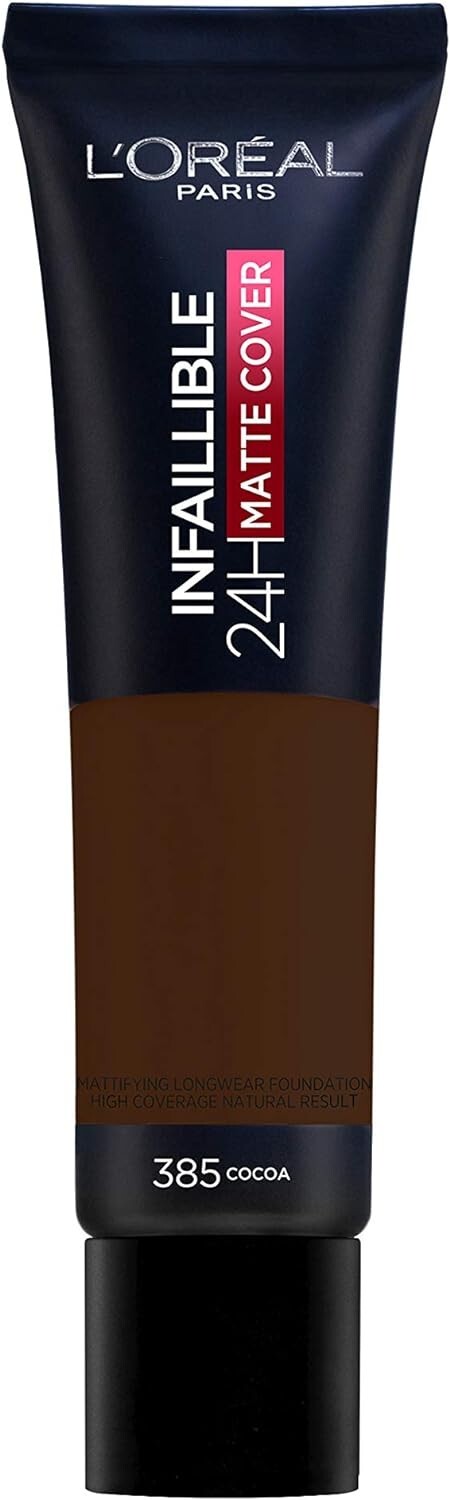 L'OREAL INFALLIBLE 24H MATTE COVER LONGWEAR FOUNDATION - COCOA (385)