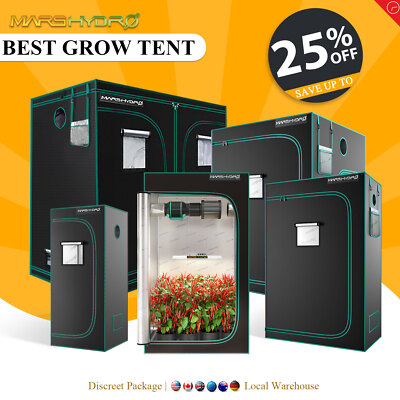Mars Hydro Portable Grow Tent Silver Mylar Hydroponic Dark Green Room For Indoor