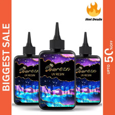 300g Clear UV Resin Hard High Gloss UV Cure Epoxy Resin Crystal Kit Premixed....